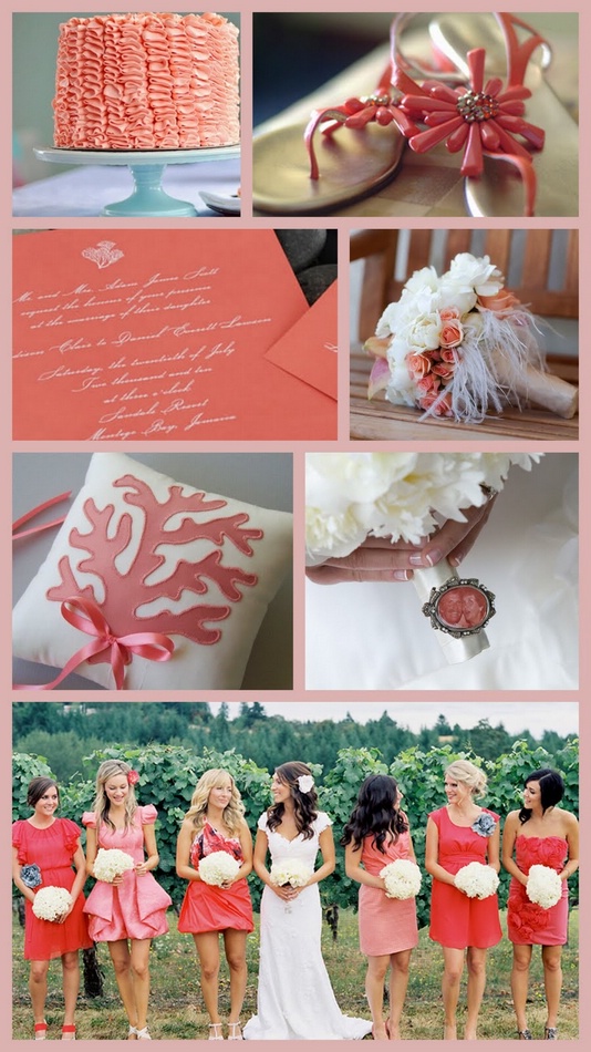 Свадьба в коралловом цвете Свадьба в коралловом цвете