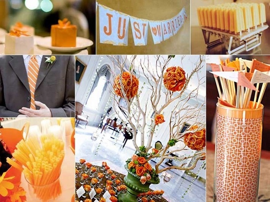 Свадьба в оранжевом цвете Свадьба в оранжевом цвете
