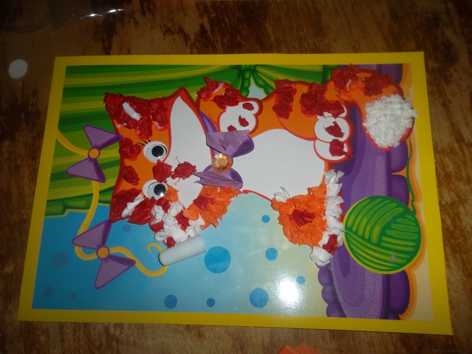 Картина в технике рамплинг Картина в технике рамплинг