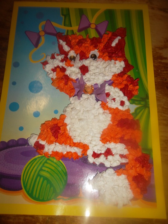 Картина в технике рамплинг Картина в технике рамплинг