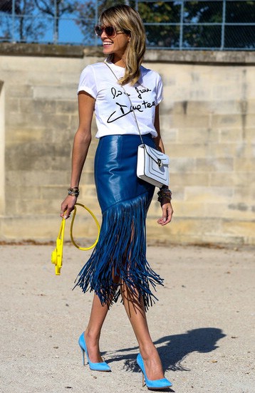 Как носить одежду с бахромой Как носить одежду с бахромой