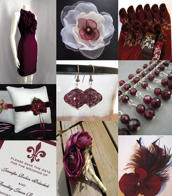 Свадьба в бордовом цвете Свадьба в бордовом цвете