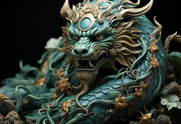 Изумрудно-зеленый дракон