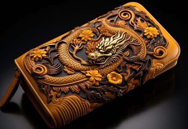 Золотисто-желтый кошелек