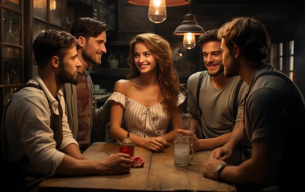 друзья парня